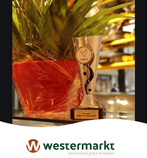 Kippie Westermarkt heeft de 3e prijs gewonnen van alle 72 Kippie-vestigingen in Nederland!